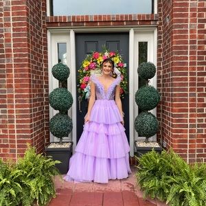 Ashley Lauren Lilac Prom or Pageant Dress Size 4